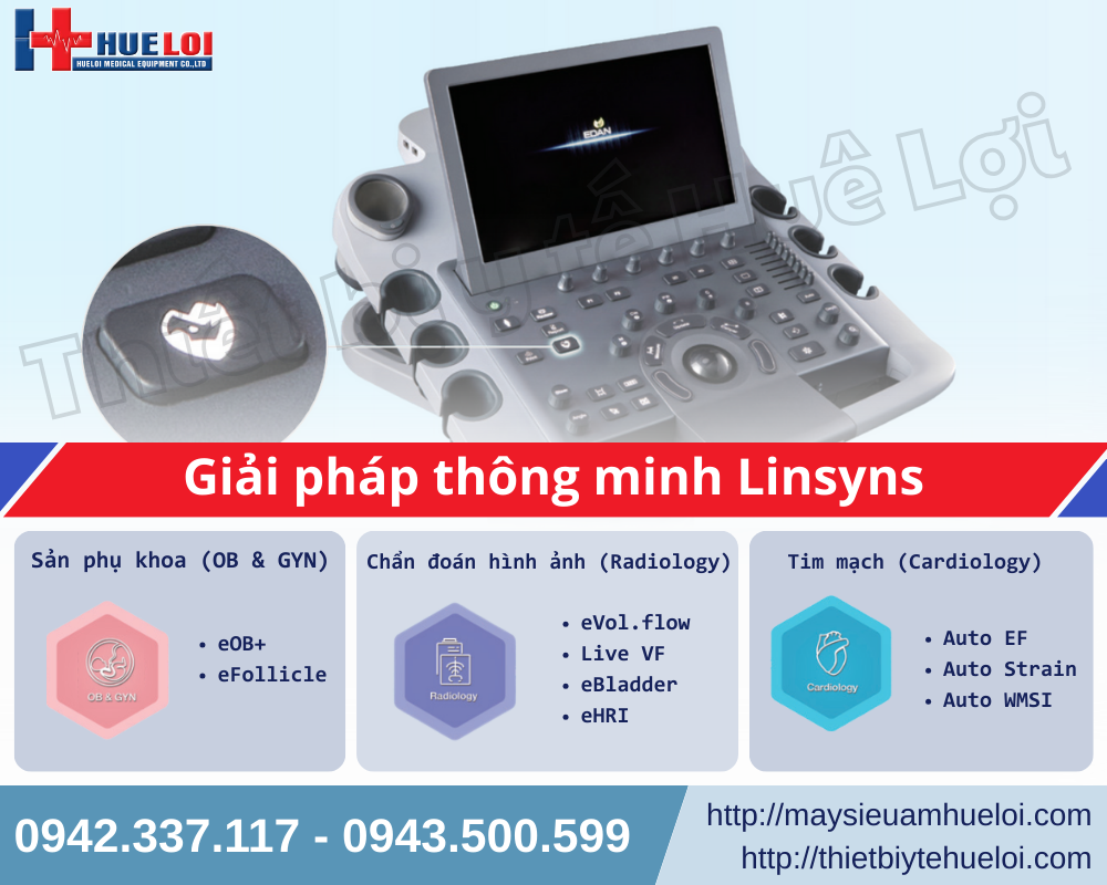 Hệ thống siêu âm đa chuyên khoa tích hợp công nghệ Linsyns hiện đại