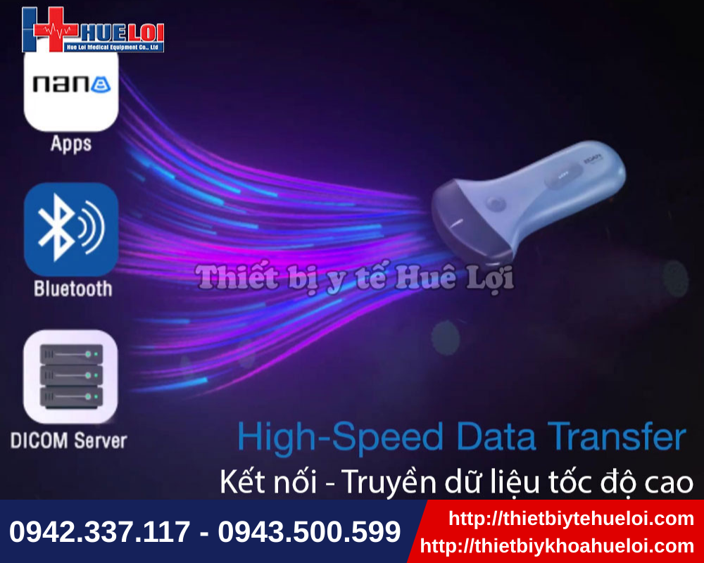 Thiết bị siêu âm hiện đại đa dạng phương thức kết nối